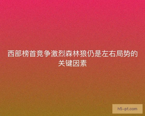 西部榜首竞争激烈森林狼仍是左右局势的关键因素 西部榜首竞争激烈森林狼仍是左右局势的关键因素