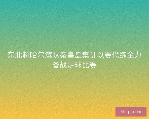 东北超哈尔滨队秦皇岛集训以赛代练全力备战足球比赛